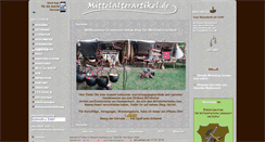 Desktop Screenshot of mittelalterartikel.de